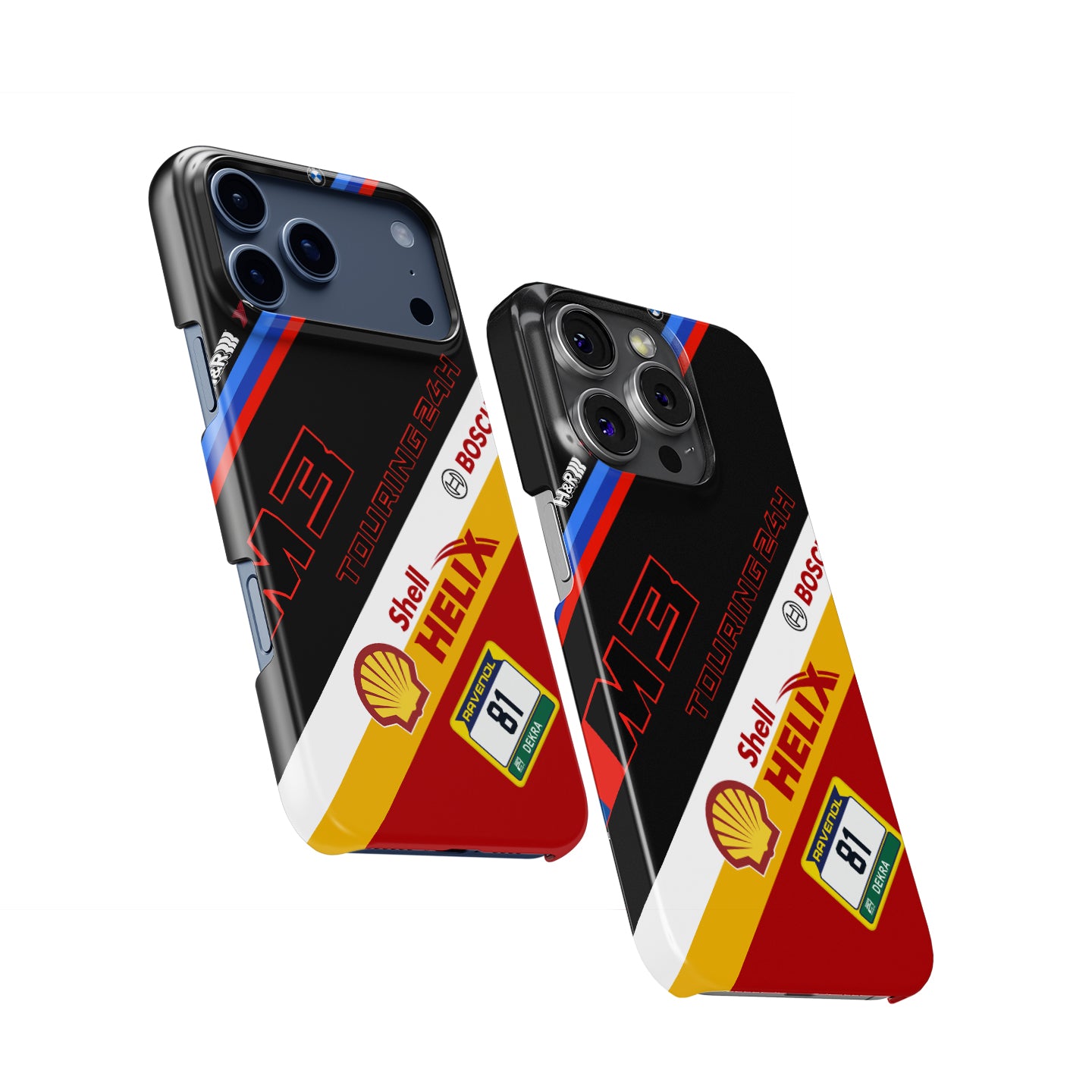 BMW M3 Touring 24H number 81 Nürburgring race livery iPhone case front view