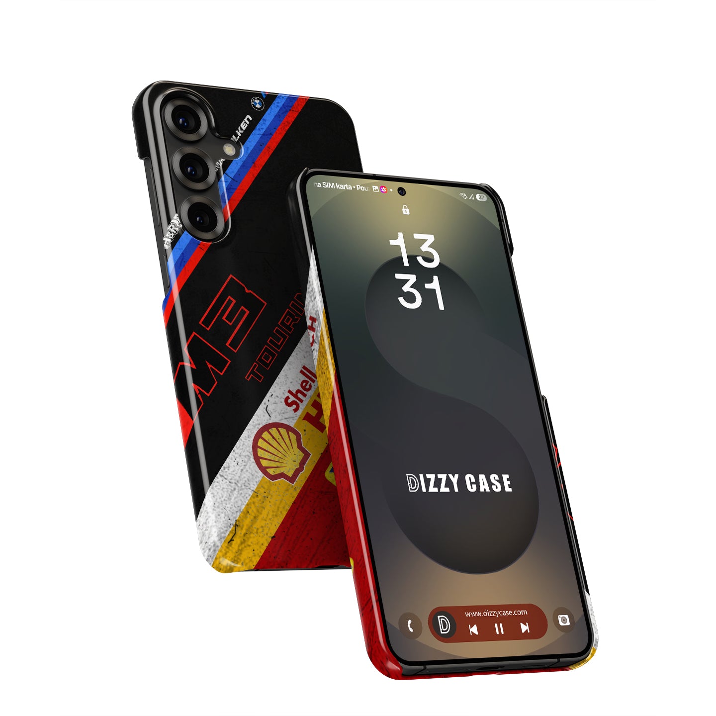 BMW M3 Touring 24H number 81 race-worn Samsung Galaxy case with racing scars