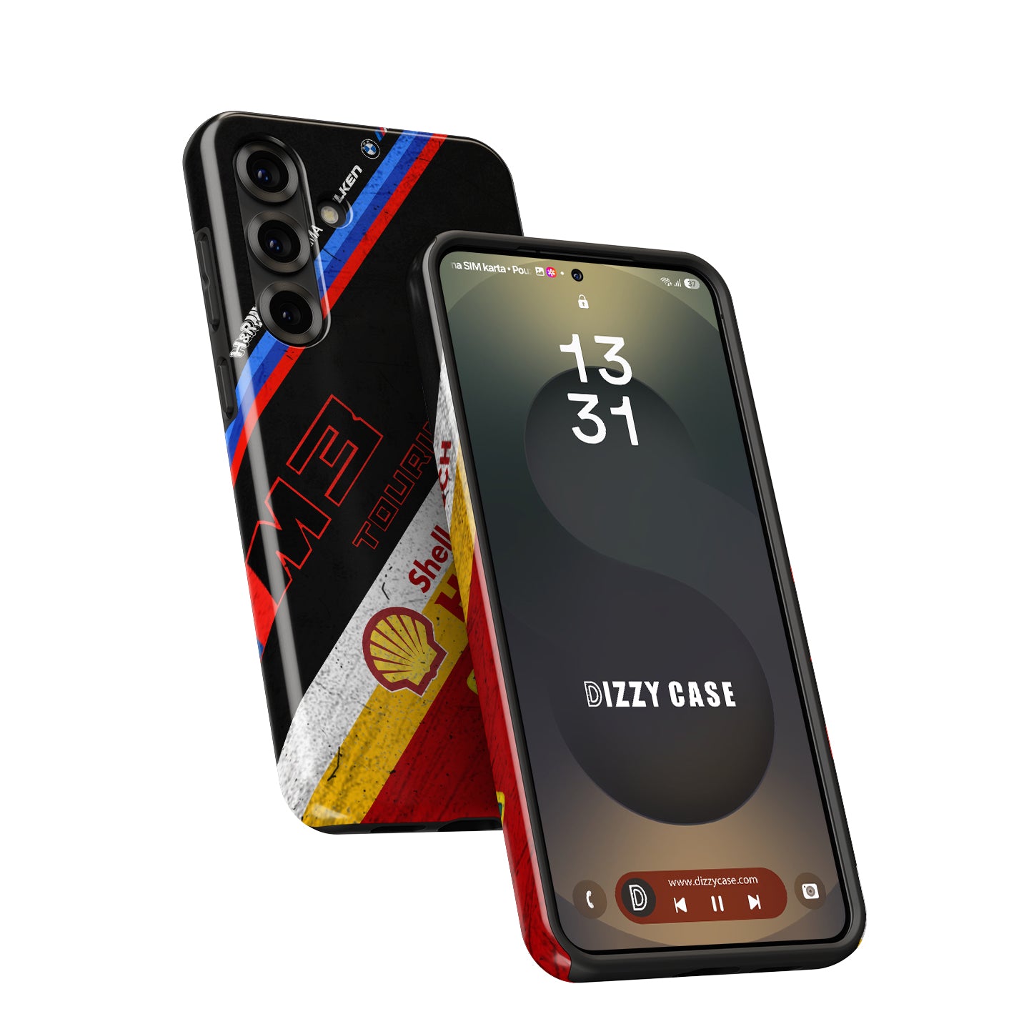 BMW M3 Touring 24H number 81 race-worn Samsung Galaxy case with racing scars