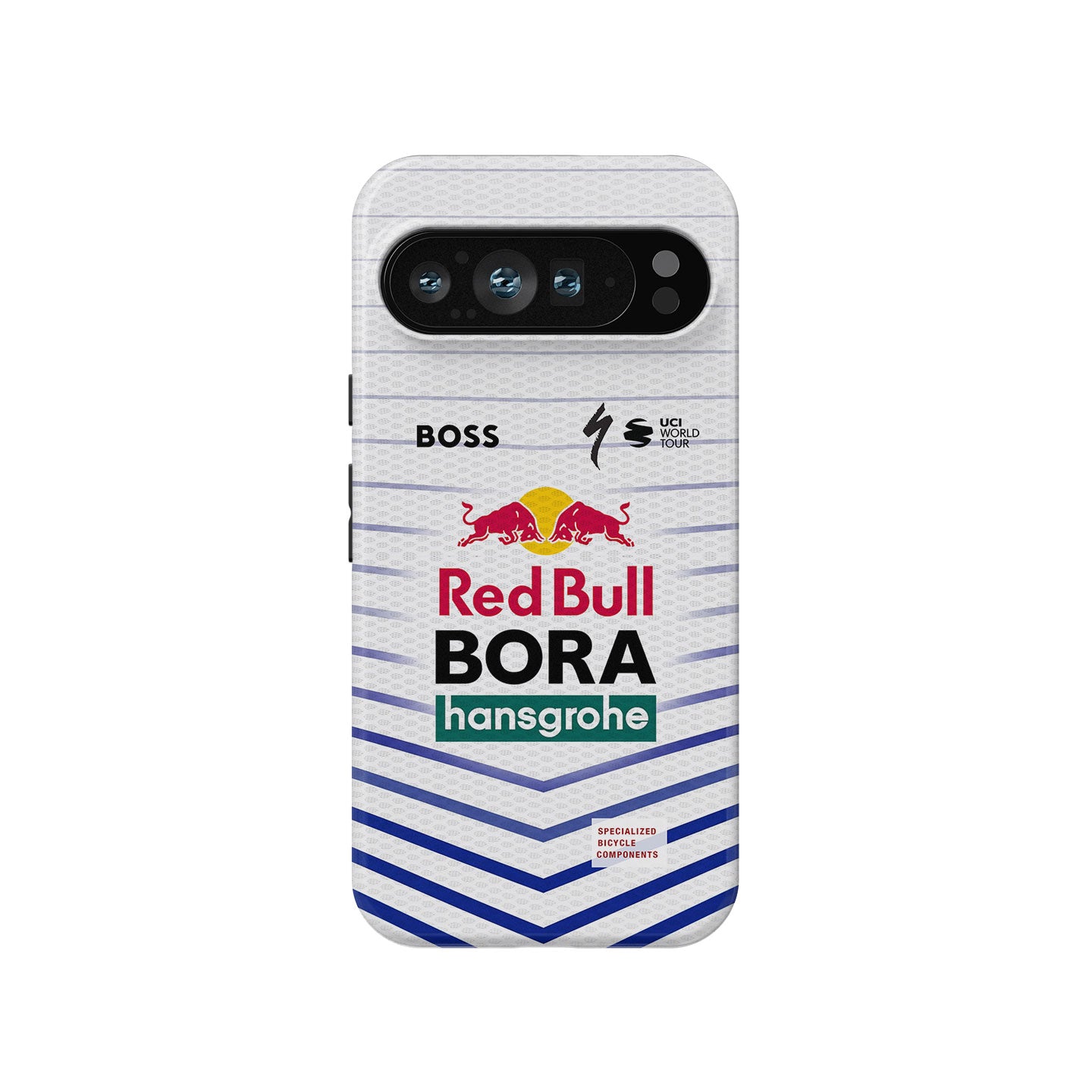 BORA-hansgrohe 2026 White Blue Chevron Cycling Jersey Phone Case for Google Pixel