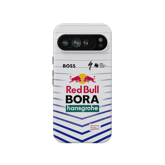 BORA-hansgrohe 2026 White Blue Chevron Cycling Jersey Phone Case for Google Pixel