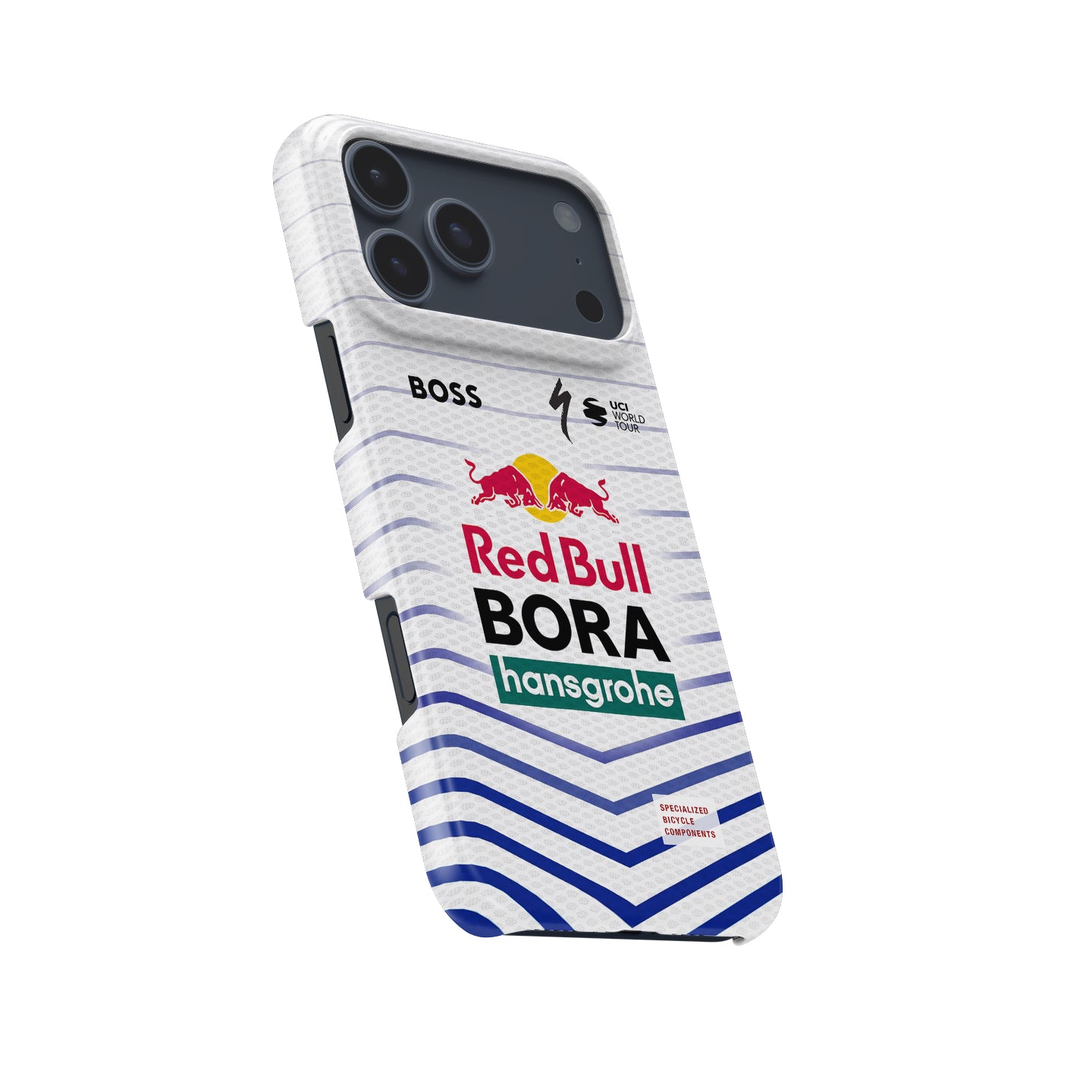 BORA-hansgrohe 2026 White Blue Chevron Cycling Jersey Phone Case for iPhone