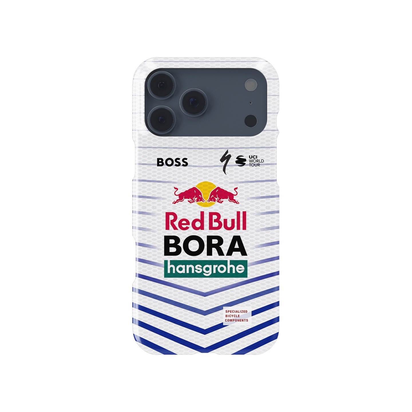 BORA-hansgrohe 2026 White Blue Chevron Cycling Jersey Phone Case for iPhone
