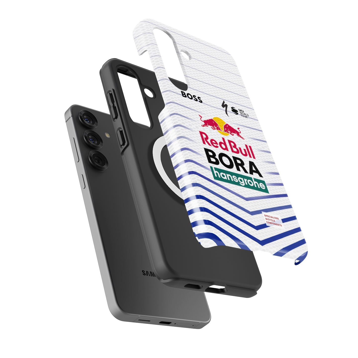 BORA-hansgrohe 2026 White Blue Chevron Cycling Jersey Phone Case for Samsung Galaxy
