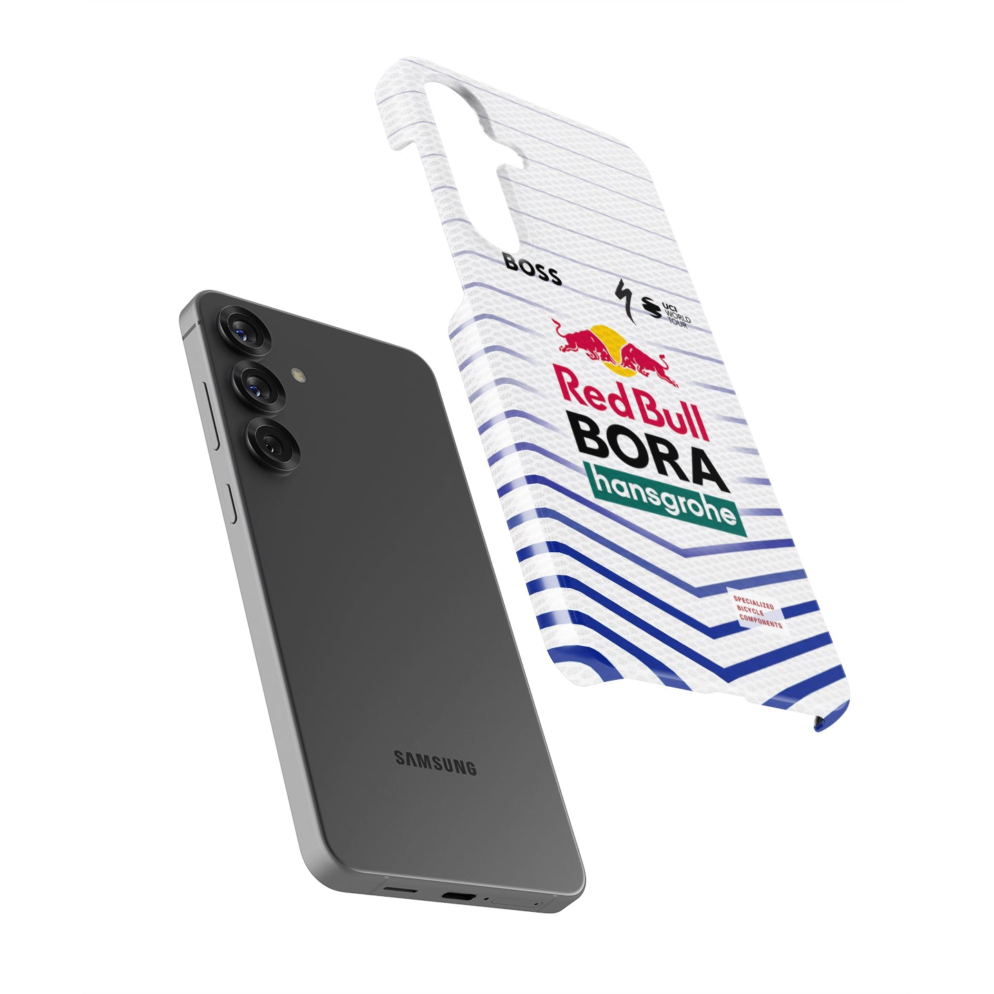 BORA-hansgrohe 2026 White Blue Chevron Cycling Jersey Phone Case for Samsung Galaxy