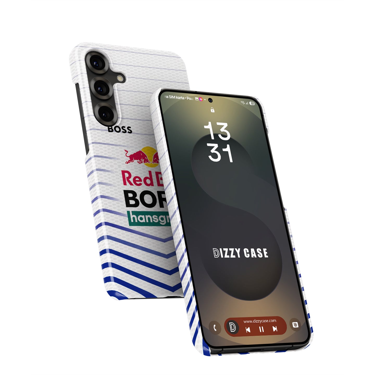 BORA-hansgrohe 2026 White Blue Chevron Cycling Jersey Phone Case for Samsung Galaxy