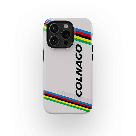 Tadej Pogačar Colnago V4RS UCI Road World Championships Rainbow Livery Phone Case – Apple