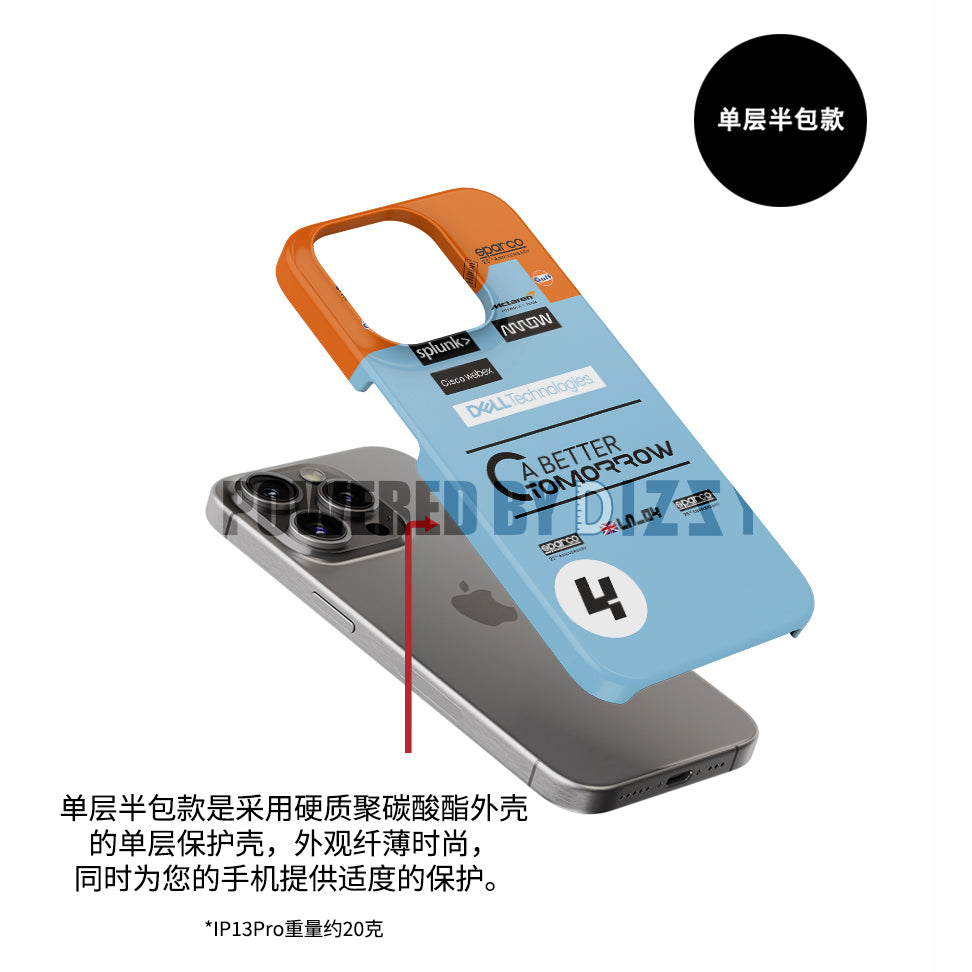 McLaren Gulf Livery Monaco Grand Prix Lando Norris Formule 1 Coque Pour Téléphones