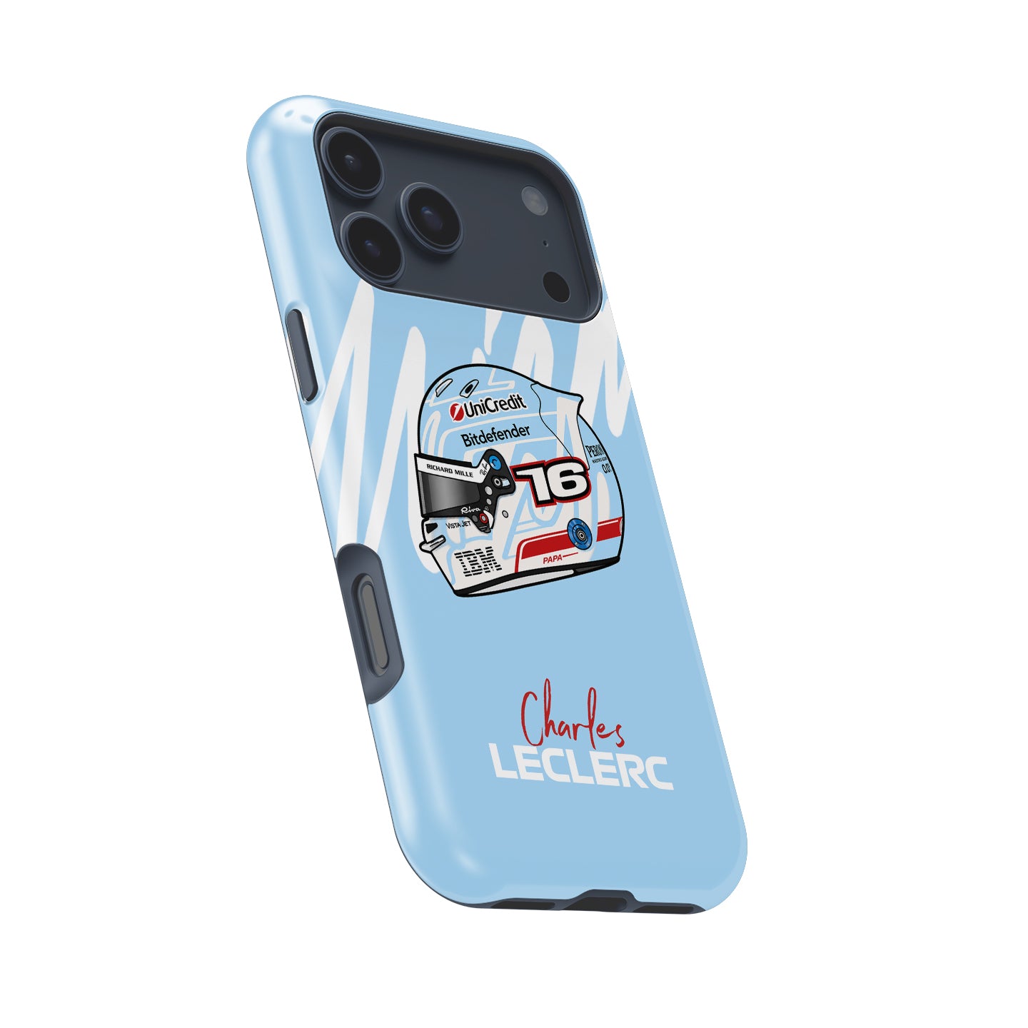 Charles Leclerc Miami GP 2026 F1 Helmet iPhone Case