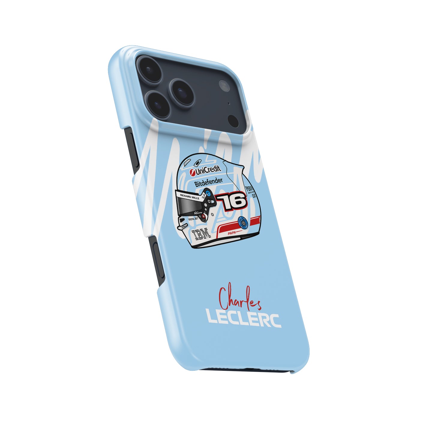 Charles Leclerc Miami GP 2026 F1 Helmet iPhone Case