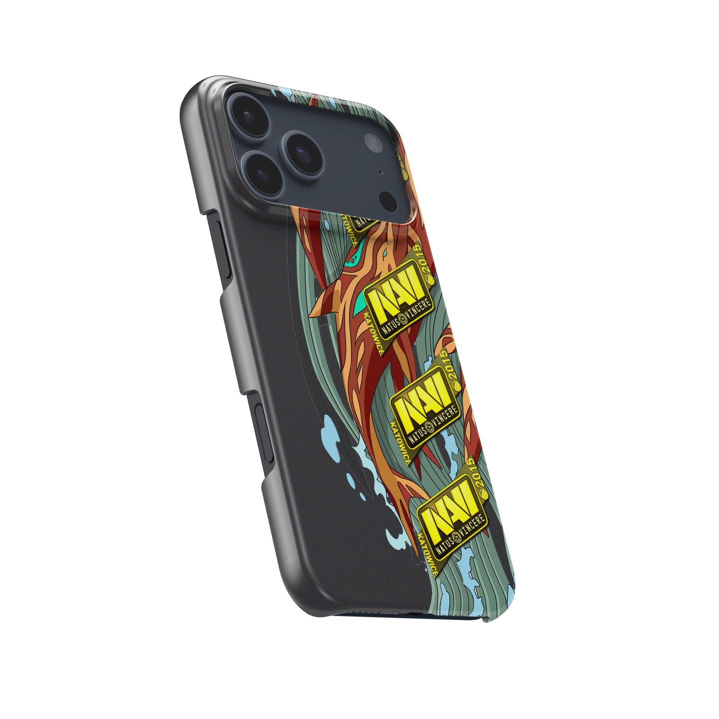 CS / CS2 Phone Case - AK-47 | Aquamarine Revenge with 4x Natus Vincere Katowice 2015 Stickers by DIZZY CASE