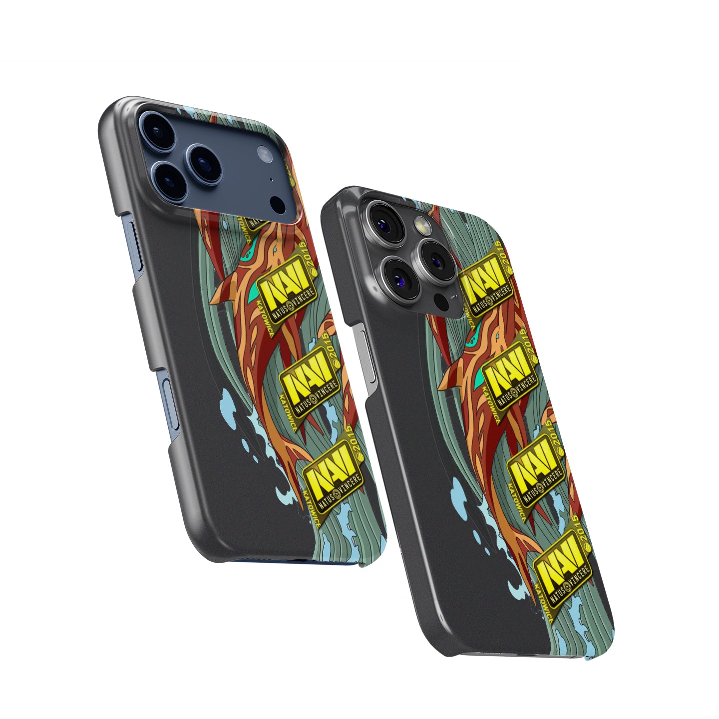 CS / CS2 Phone Case - AK-47 | Aquamarine Revenge with 4x Natus Vincere Katowice 2015 Stickers by DIZZY CASE