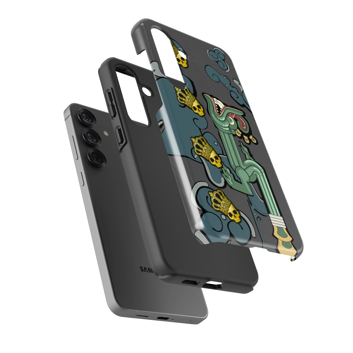 AK-47 Fire Serpent x4 Crown (Foil) Stickers CS:GO Phone Case for Samsung Galaxy | Premium Protection & Style