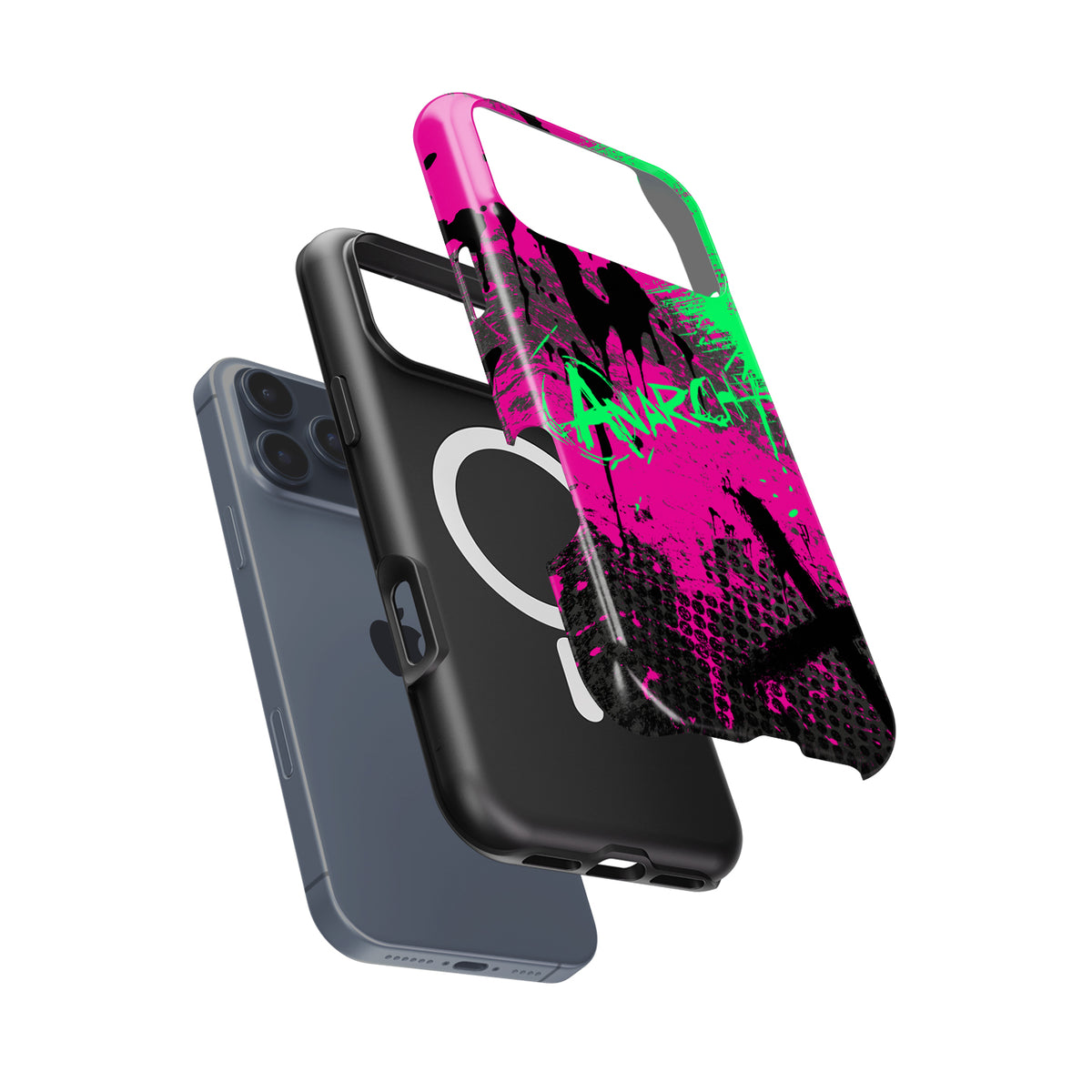 AK-47 Neon Revolution CS2-Inspired iPhone Case