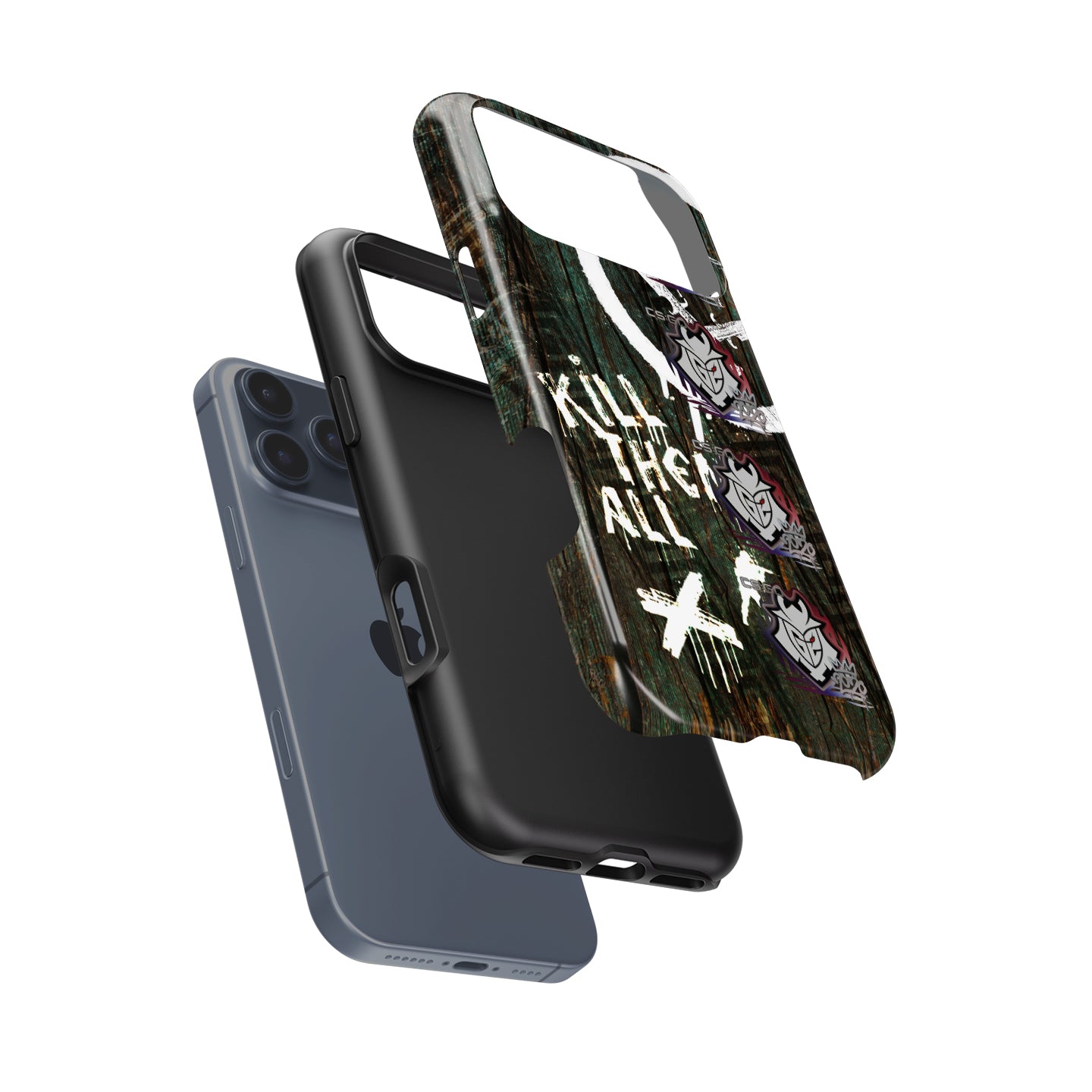 CS2 CSGO Phone Case - AK-47 Wasteland Rebel Skin with G2 Esports RMR 2020 Stickers - Other Models