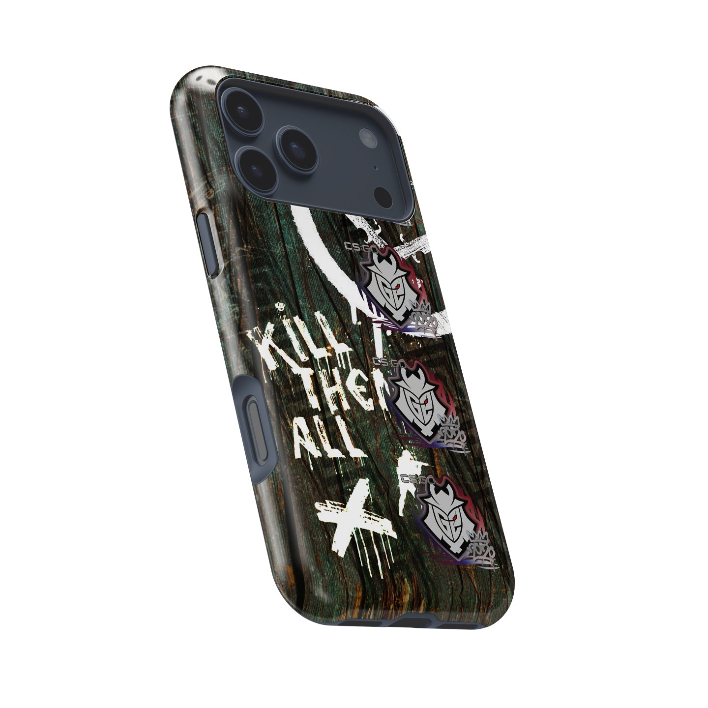 CS2 CSGO iPhone Case - AK-47 | Wasteland Rebel Skin with 4X G2 Esports RMR 2020 Stickers by DIZZY CASE