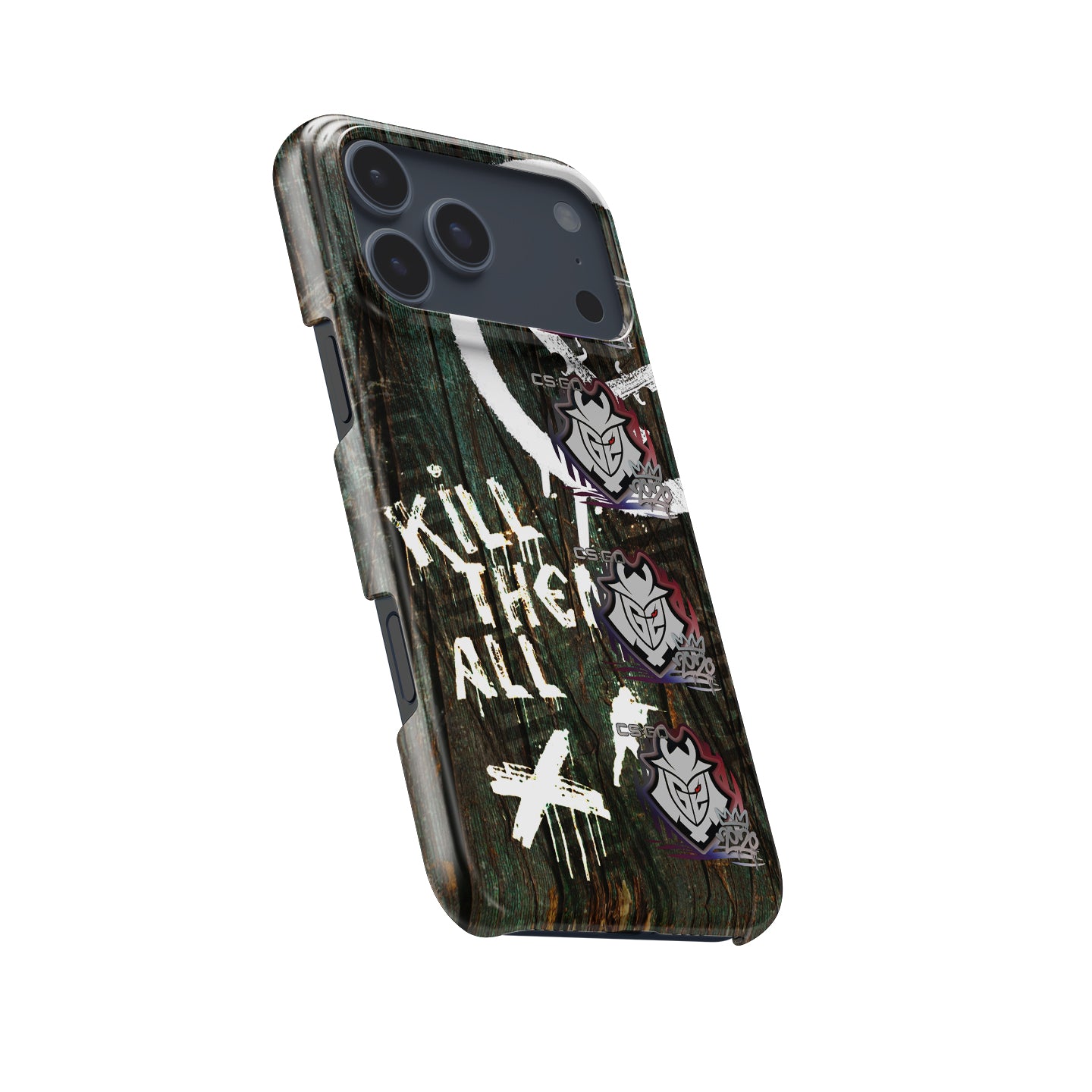 CS2 CSGO iPhone Case - AK-47 | Wasteland Rebel Skin with 4X G2 Esports RMR 2020 Stickers by DIZZY CASE