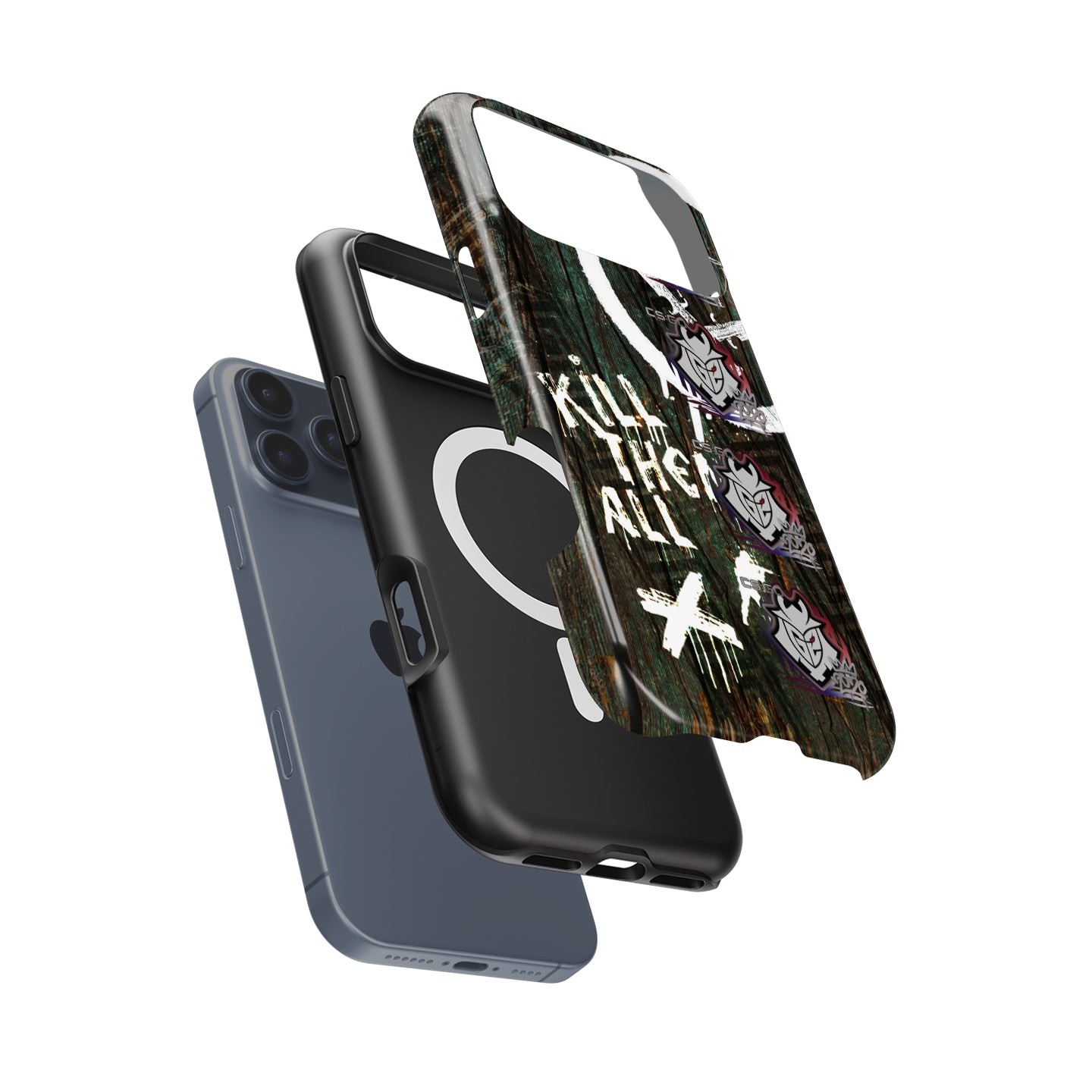 CS2 CSGO Phone Case - AK-47 Wasteland Rebel Skin with G2 Esports RMR 2020 Stickers - Other Models