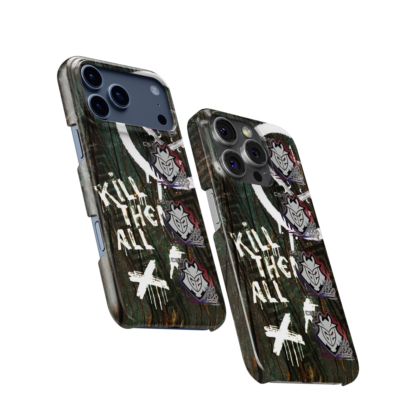 CS2 CSGO iPhone Case - AK-47 | Wasteland Rebel Skin with 4X G2 Esports RMR 2020 Stickers by DIZZY CASE