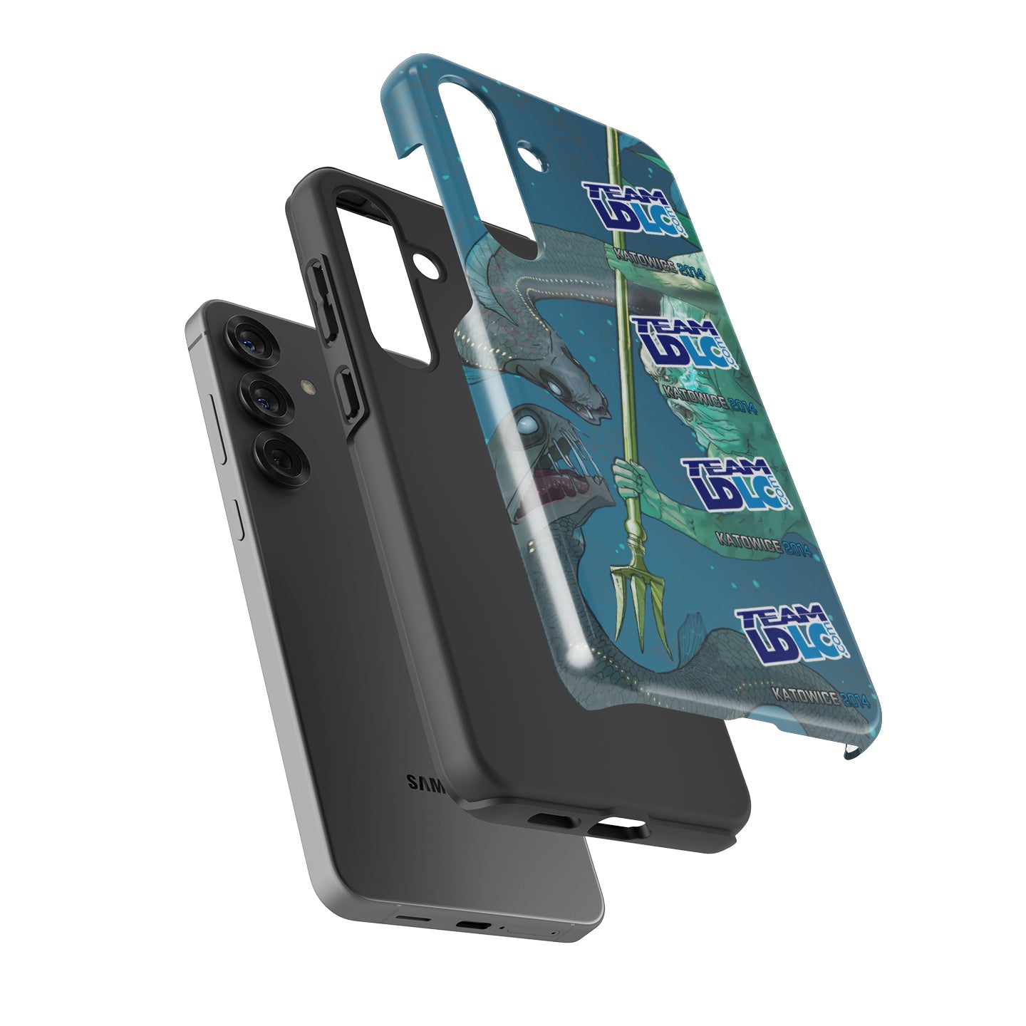 CSGO / CS2 - M4A4 | Poseidon Skin 4PCS Sticker | Team LDLC.com | Katowice 2014 Phone Case - Samsung Models