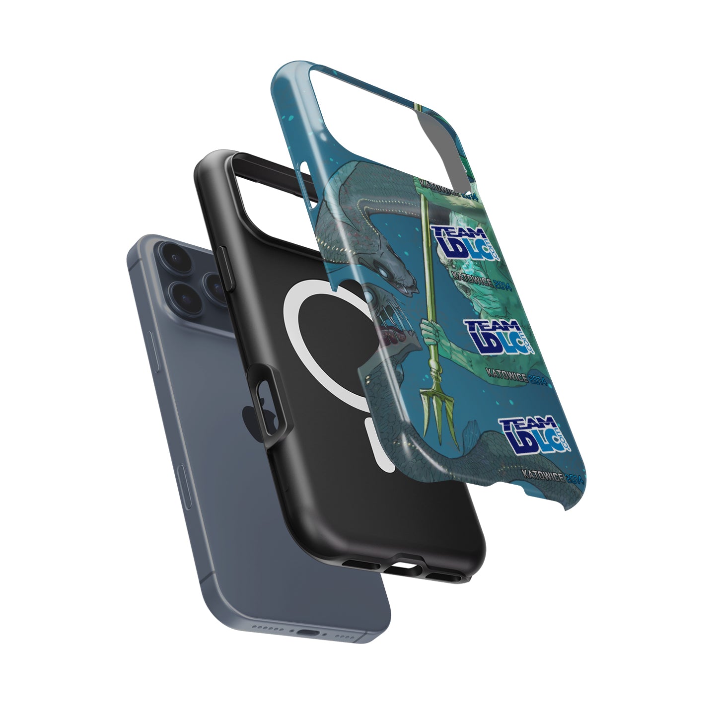 CSGO / CS2 - M4A4 | Poseidon Skin | Team LDLC.com | Katowice 2014 Sticker Phone Case