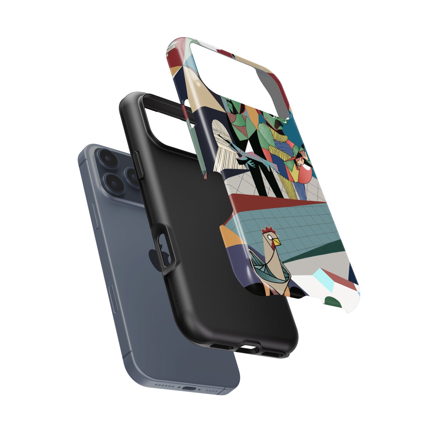 Funda para teléfono Tadej Pogacar 2024 Dual Triumph en jersey amarillo y rosa de DIZZY