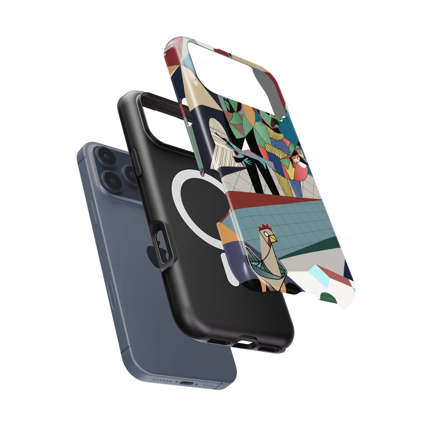 Funda para teléfono Tadej Pogacar 2024 Dual Triumph en jersey amarillo y rosa de DIZZY