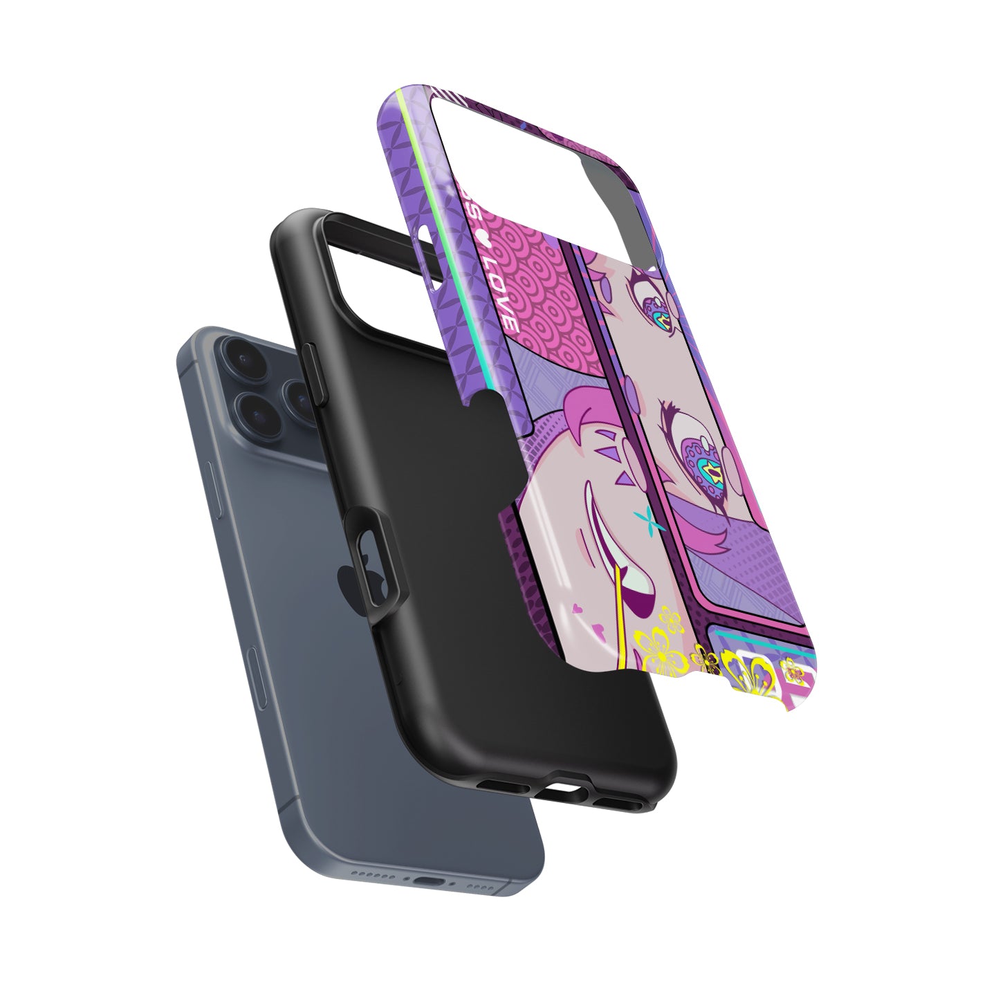 Funda para teléfono Tadej Pogacar 2024 Dual Triumph en jersey amarillo y rosa de DIZZY