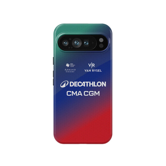 Decathlon CMA CGM 2026 Gradient Cycling Jersey Phone Case for Google Pixel / OnePlus / Xiaomi / Huawei