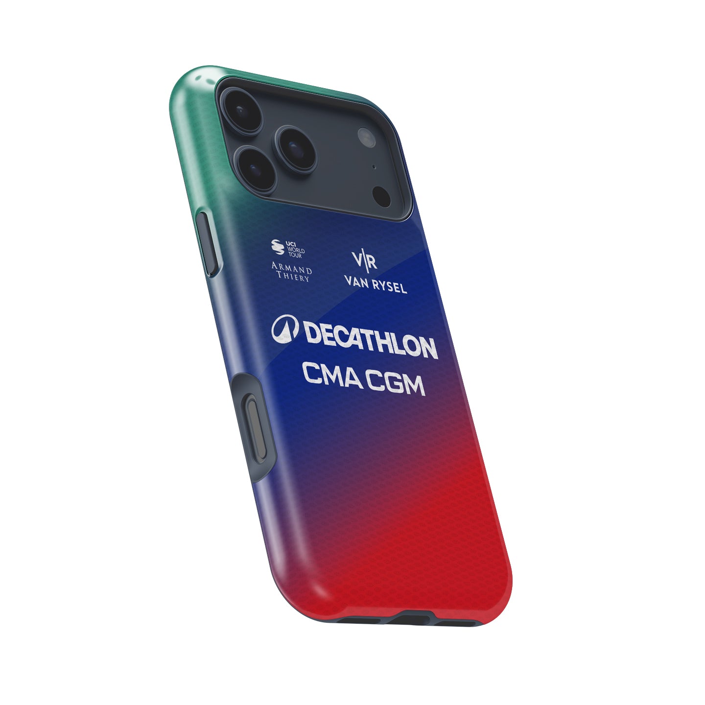 Decathlon CMA CGM 2026 Gradient Cycling Jersey Phone Case for iPhone