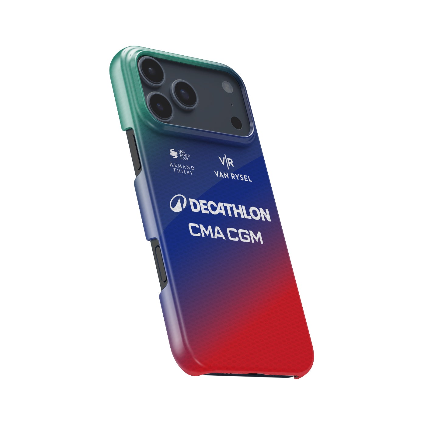 Decathlon CMA CGM 2026 Gradient Cycling Jersey Phone Case for iPhone