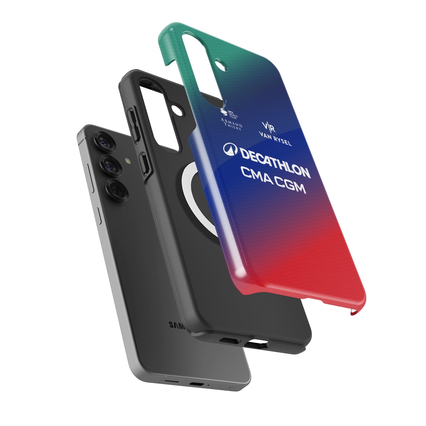 Decathlon CMA CGM 2026 Gradient Cycling Jersey Phone Case for Samsung Galaxy
