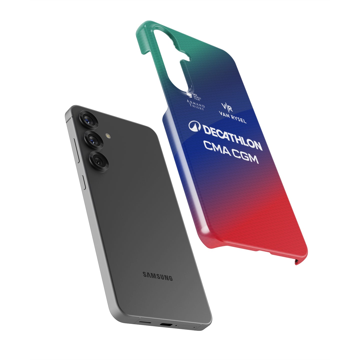 Decathlon CMA CGM 2026 Gradient Cycling Jersey Phone Case for Samsung Galaxy