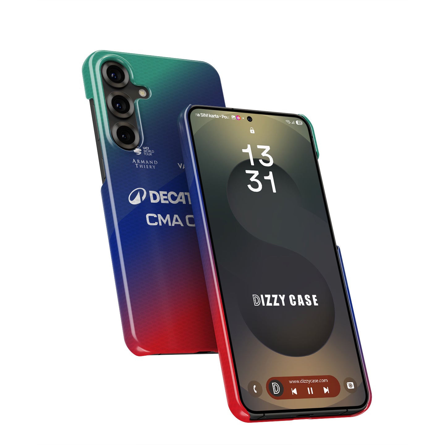 Decathlon CMA CGM 2026 Gradient Cycling Jersey Phone Case for Samsung Galaxy
