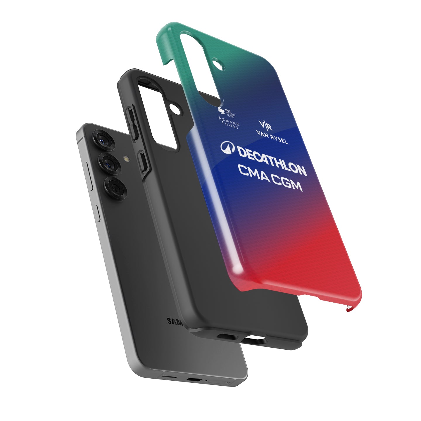 Decathlon CMA CGM 2026 Gradient Cycling Jersey Phone Case for Samsung Galaxy