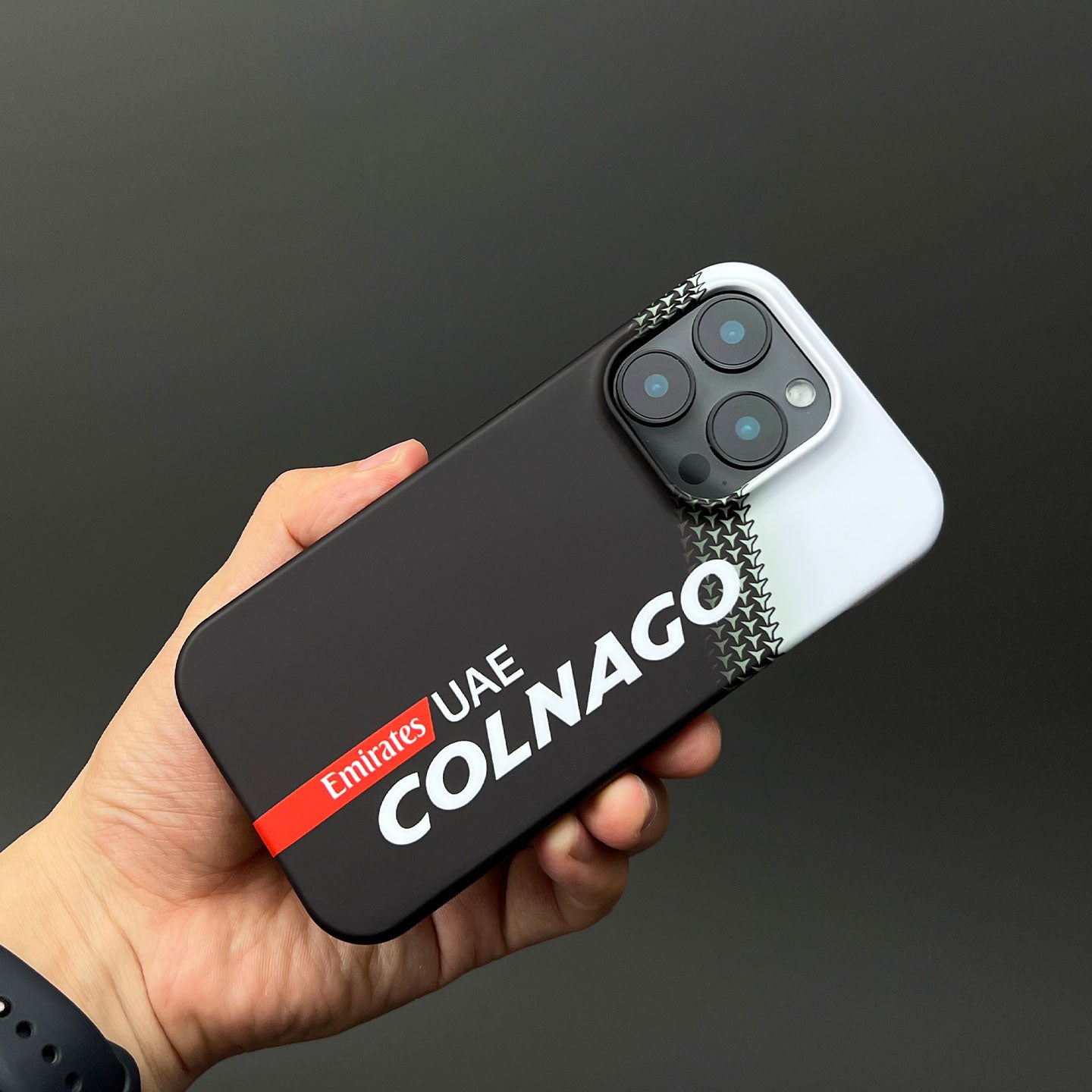 Colnago Y1RS Team Edition Phone Case – UAE 2025 Black & White Graphic (for iPhone)
