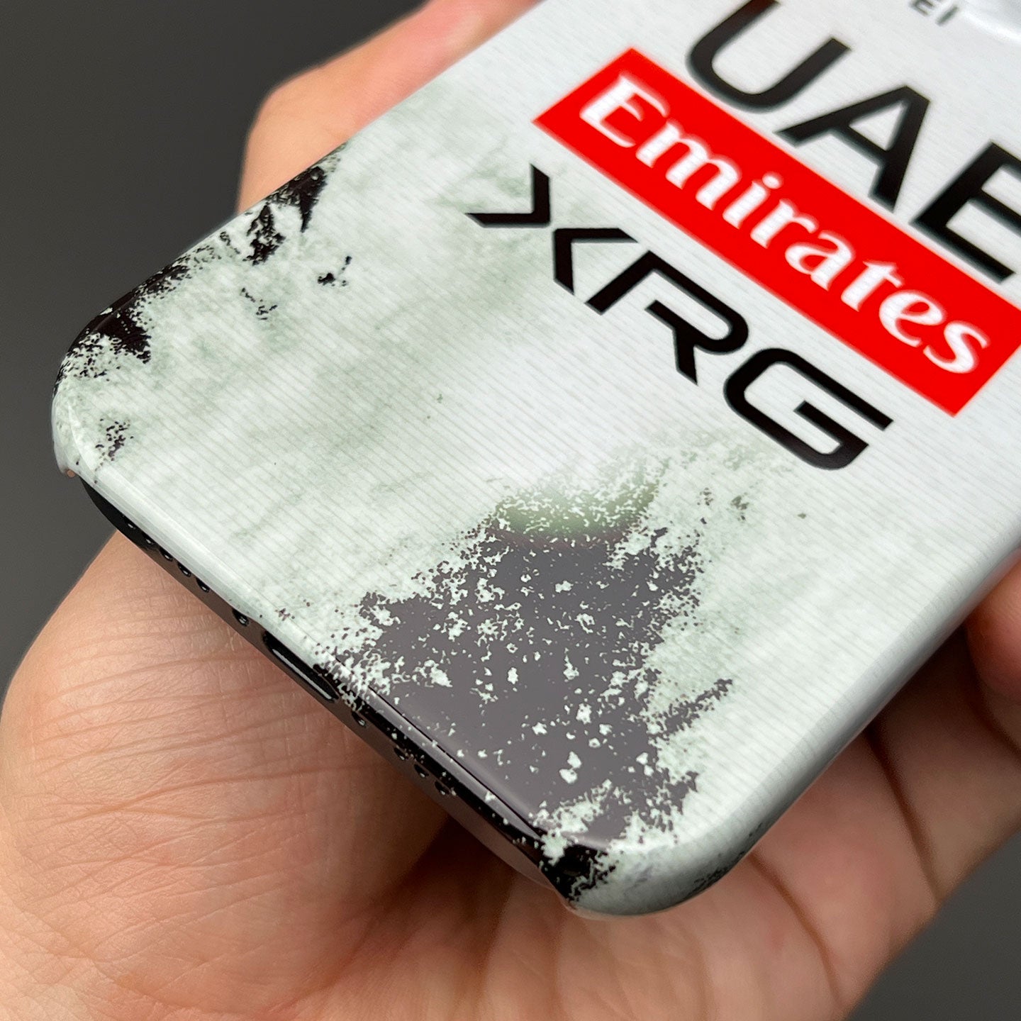UAE Team Emirates 2025 TDF Special Edition Phone Case – White & Black Heritage (iPhone)