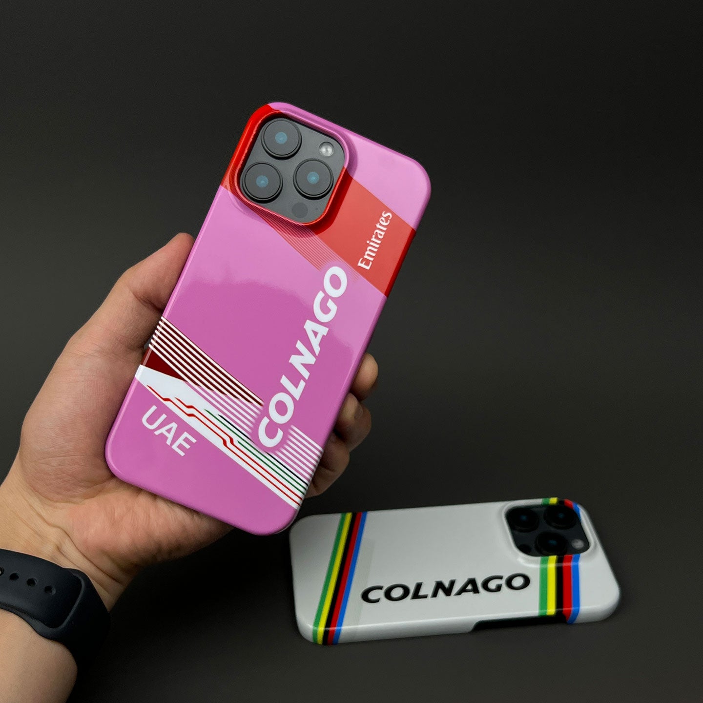 Tadej Pogačar 2024 Giro d’Italia Pink Bike Livery Phone Case – Colnago V4Rs Tribute (for iPhone)