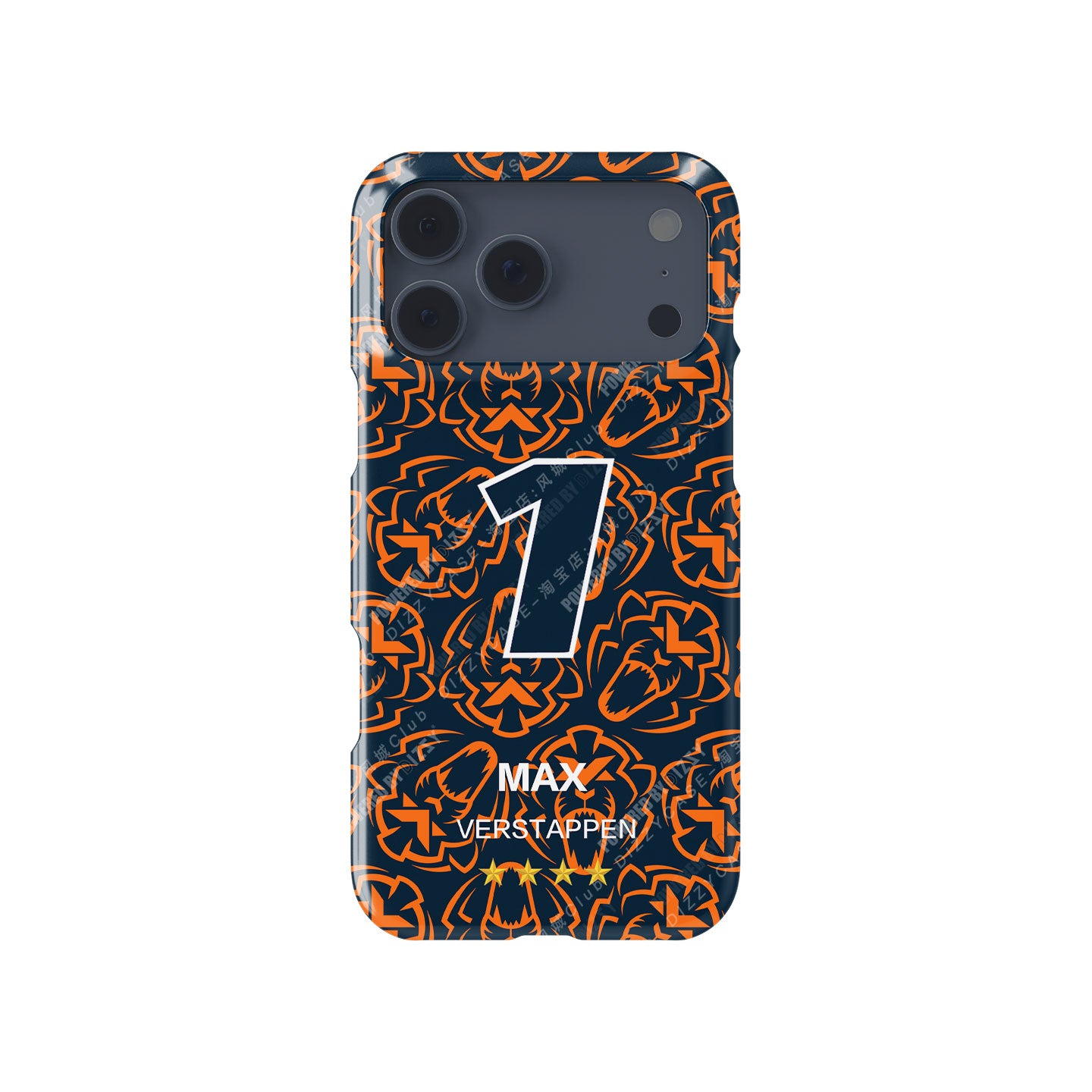 Max Verstappen 2025 F1 Champion Phone Case – Orange Lion Edition