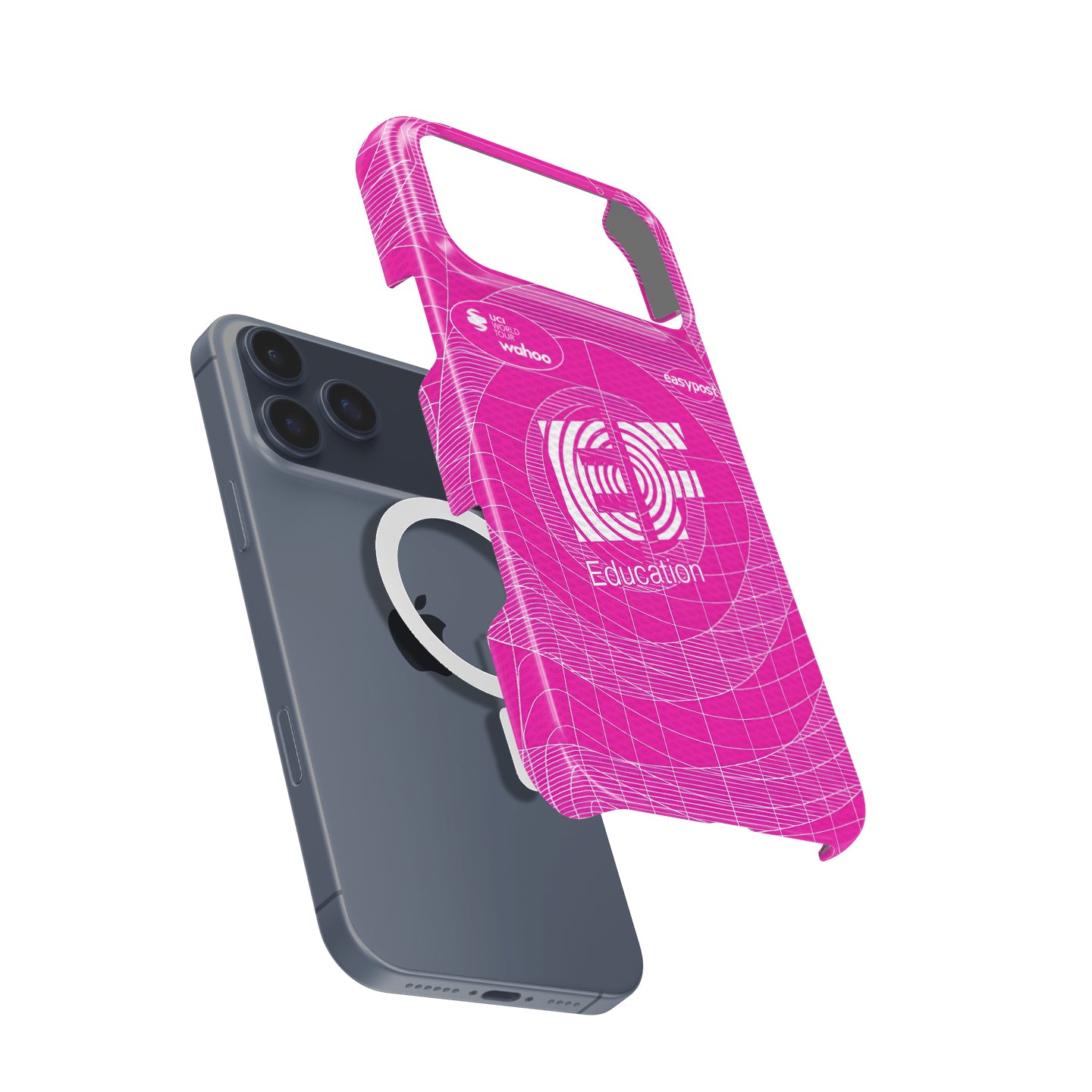 EF Education-EasyPost 2026 Pink Grid Cycling Jersey Phone Case for iPhone