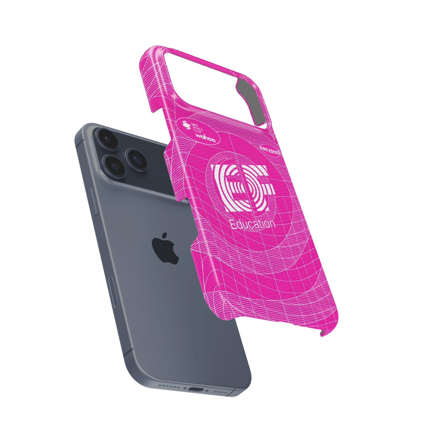 EF Education-EasyPost 2026 Pink Grid Cycling Jersey Phone Case for iPhone