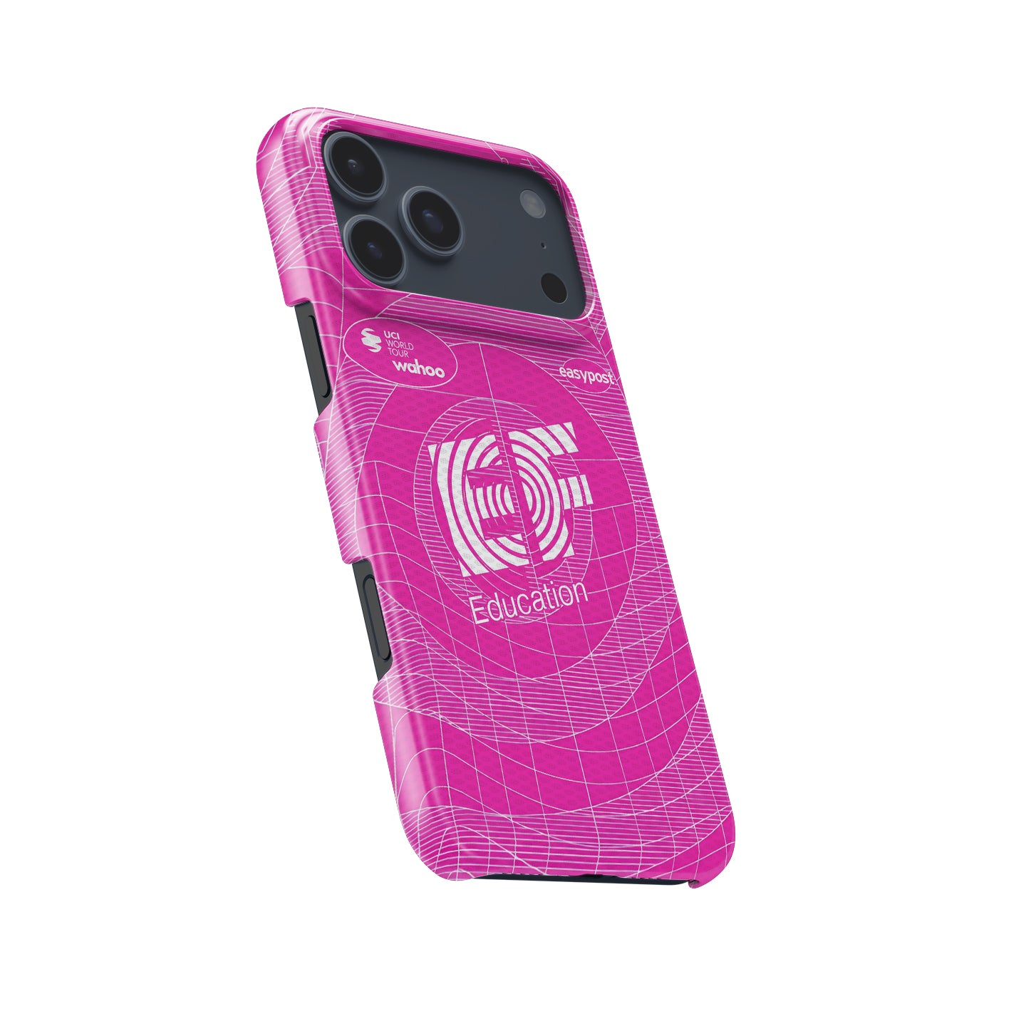 EF Education-EasyPost 2026 Pink Grid Cycling Jersey Phone Case for iPhone