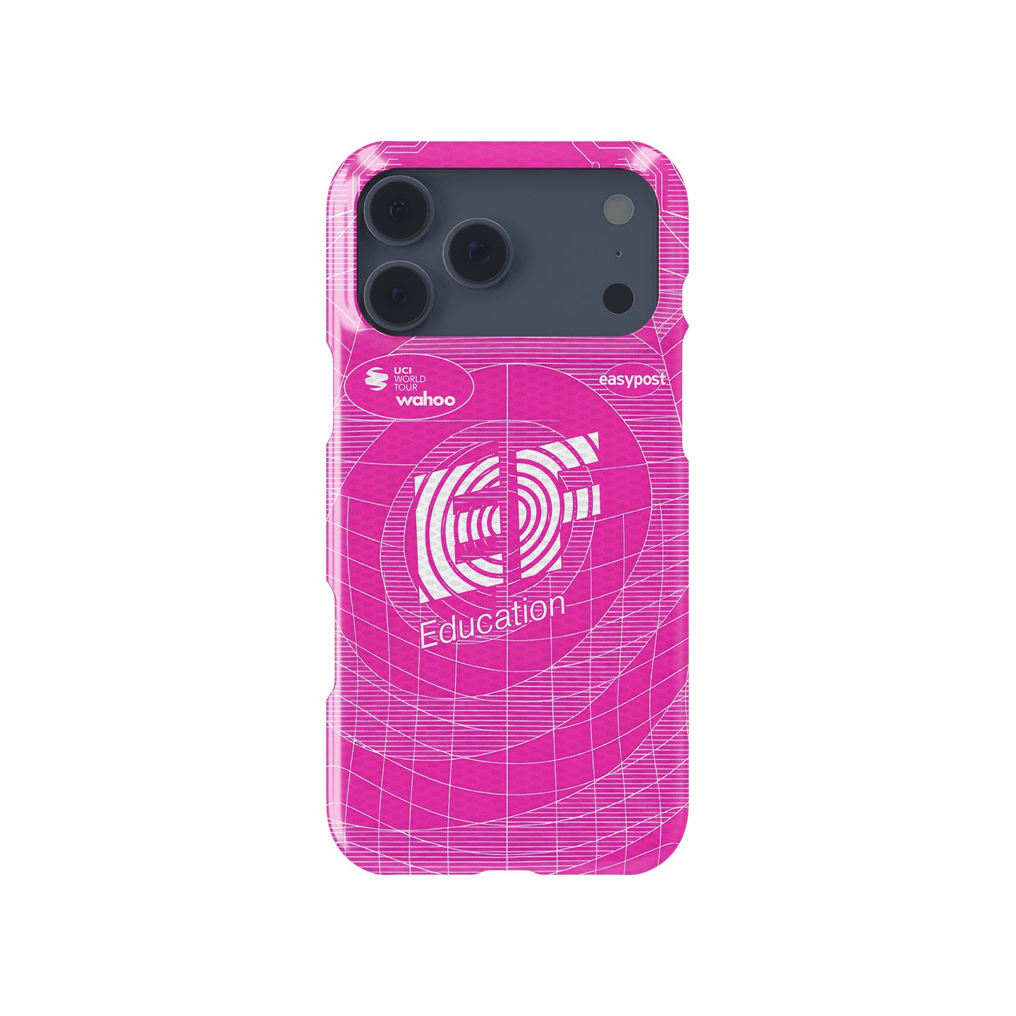 EF Education-EasyPost 2026 Pink Grid Cycling Jersey Phone Case for iPhone