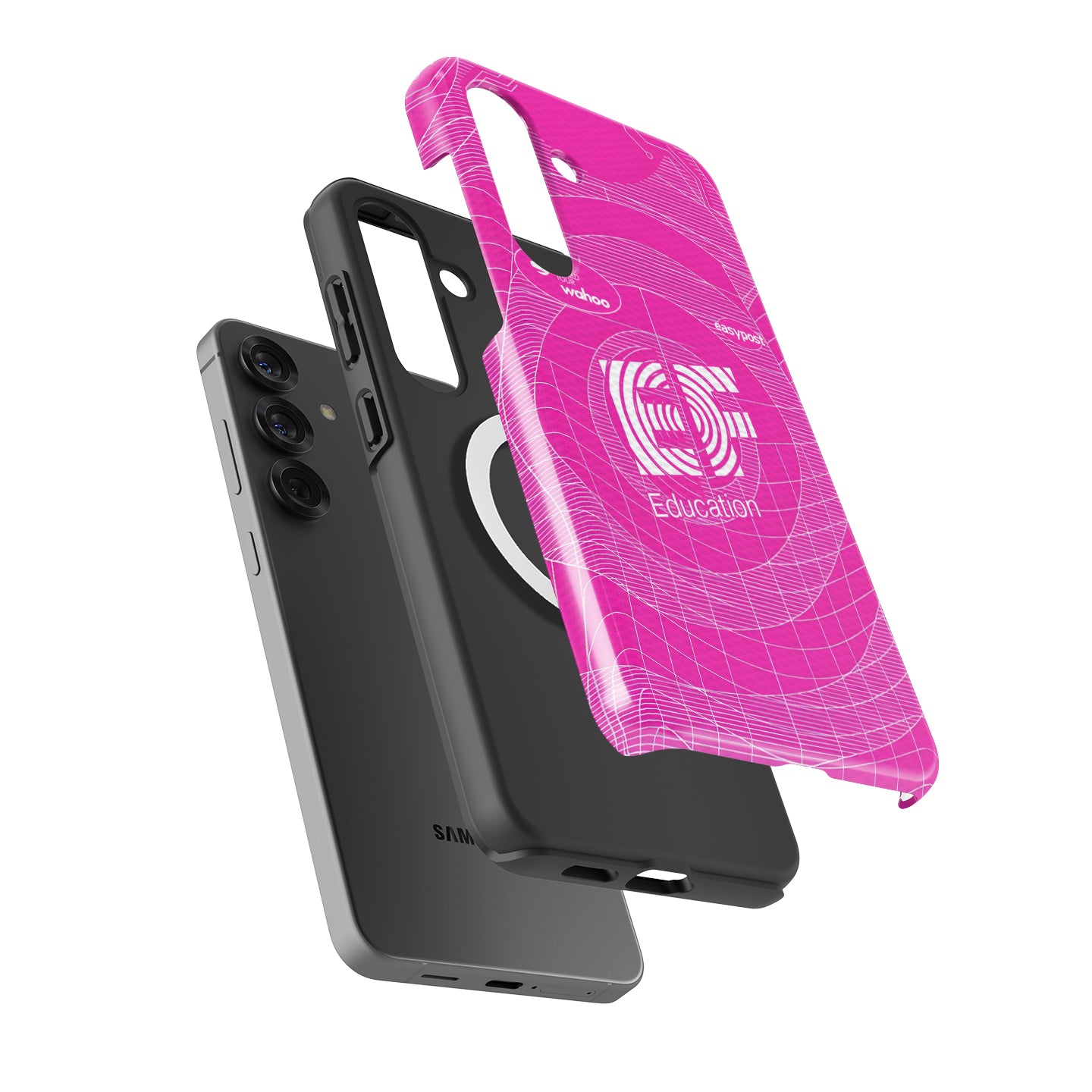 EF Education-EasyPost 2026 Pink Grid Cycling Jersey Phone Case for Samsung Galaxy