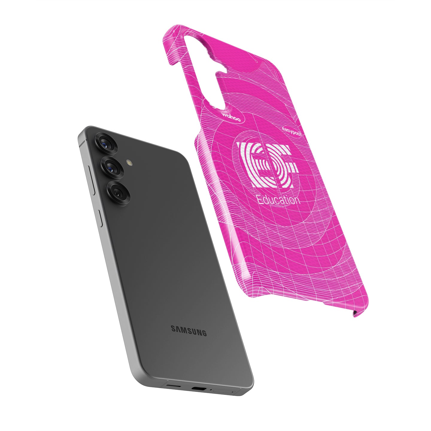 EF Education-EasyPost 2026 Pink Grid Cycling Jersey Phone Case for Samsung Galaxy