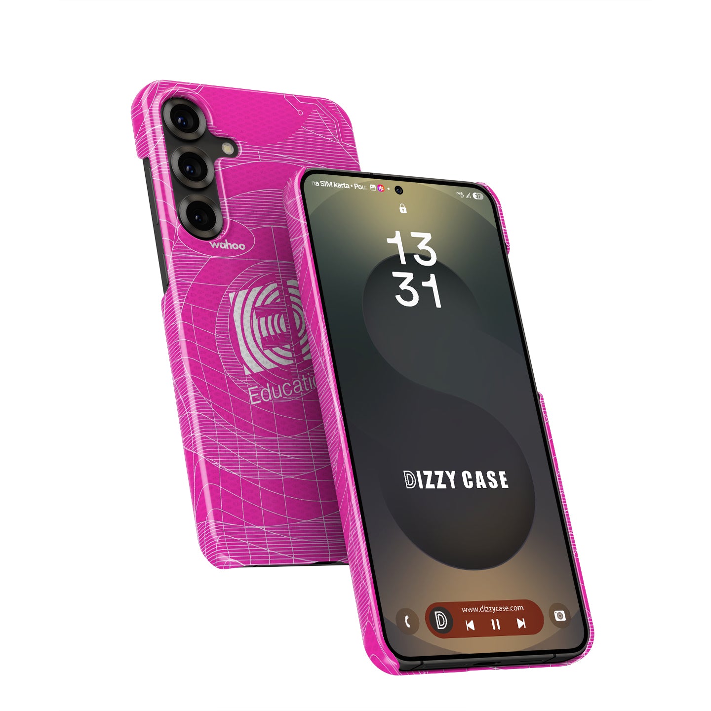 EF Education-EasyPost 2026 Pink Grid Cycling Jersey Phone Case for Samsung Galaxy