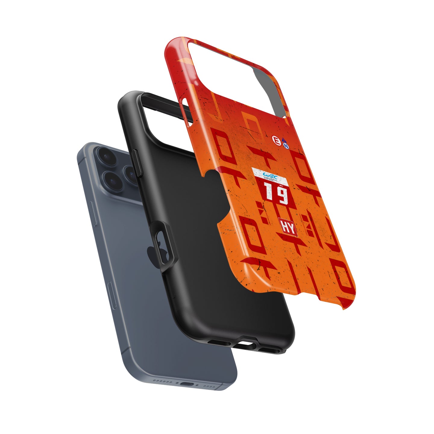 Genesis GMR-001 number 19 Le Mans Finisher iPhone case with race-worn dirt and track marks
