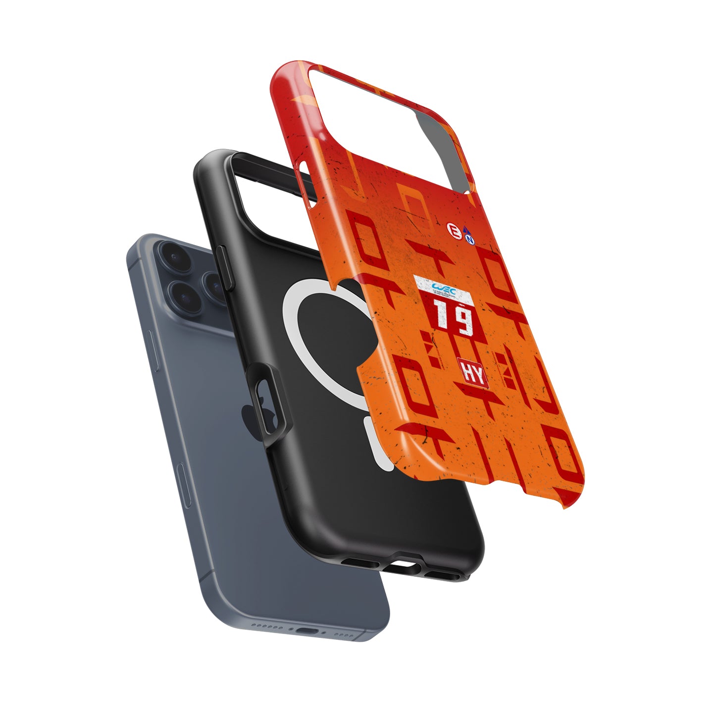 Genesis GMR-001 number 19 Le Mans Finisher iPhone case with race-worn dirt and track marks