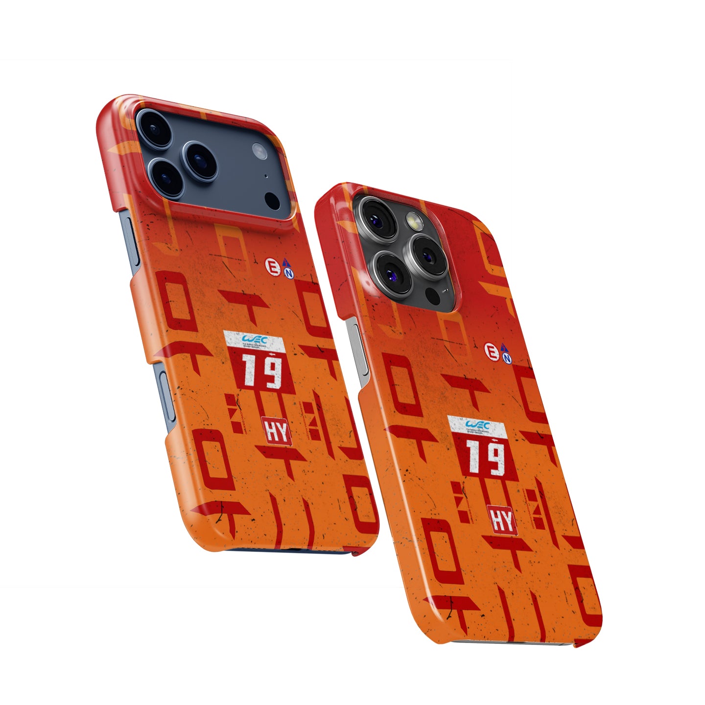 Genesis GMR-001 number 19 Le Mans Finisher iPhone case with race-worn dirt and track marks