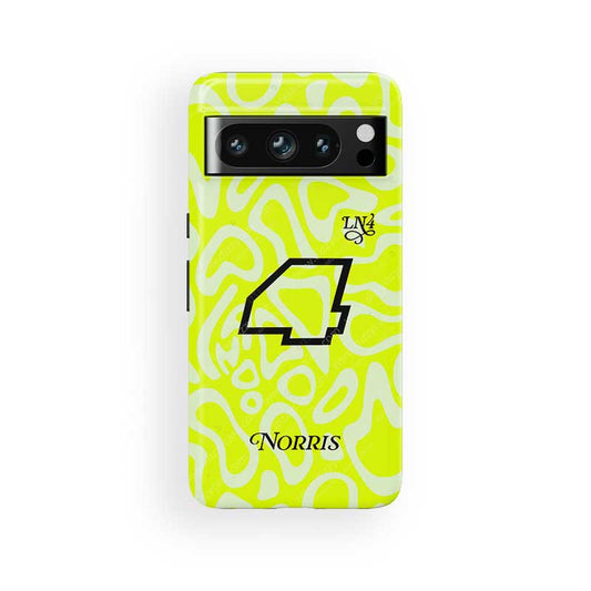 Lando Norris GRANDSTAND ’25 Phone Case – Fluoro Lime Edition for Google & More